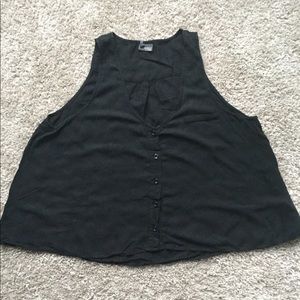 Sleeveless Black Top